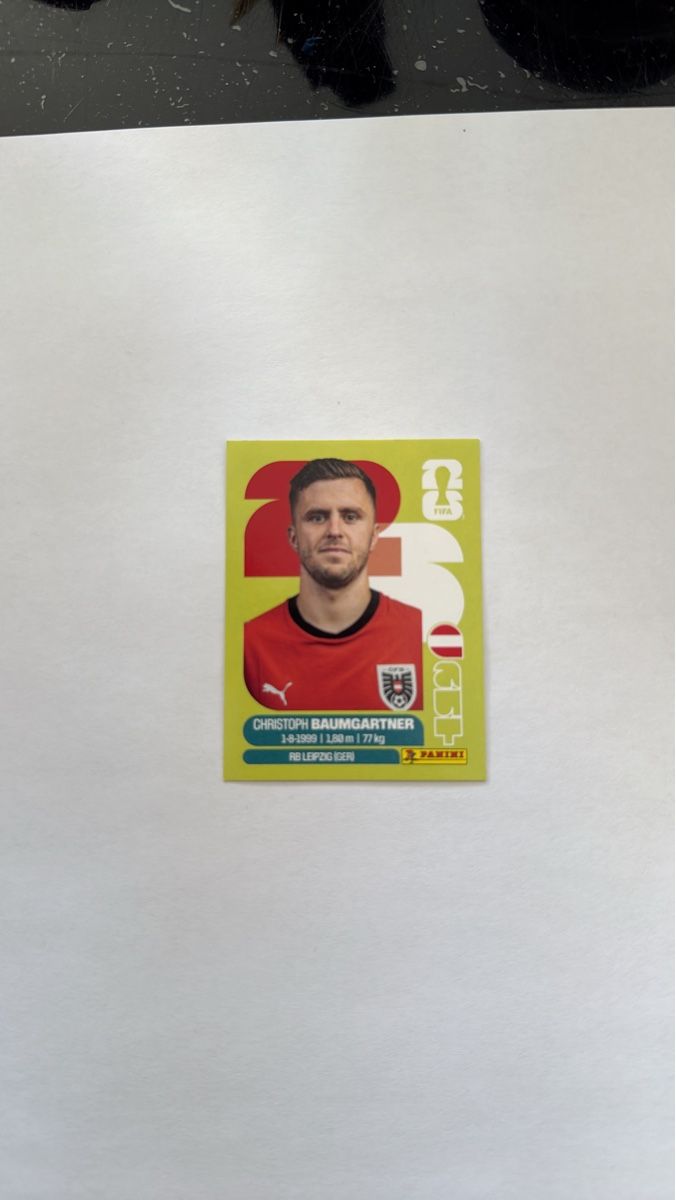 Panini Carte collezionabili: Panini Christoph Baumgartner AUT 18 – Nuovo (secondo la descrizione) da Zürich venduto da Maeckes