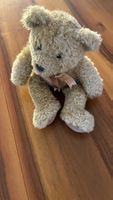 Plüschtier Teddybär hellbraun mit Schleife guter Zustand