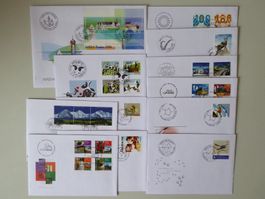 Jahresserie 2006 auf 22 Ersttagscouverts