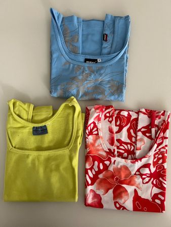 3 schöne Top / Shirt, für Sport und Freizeit, Grösse 38