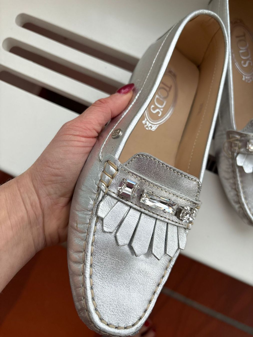 Tod'S Scarpe da donna: Tod's tg. 37,5 argento – Usato da Rancate venduto da FiorAngela011 1