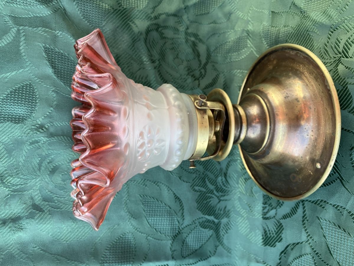 Lampadari & plafoniere: Antik Deckenlampe mit schöne Glasschirm – Usato da Zürich venduto da otomado 4