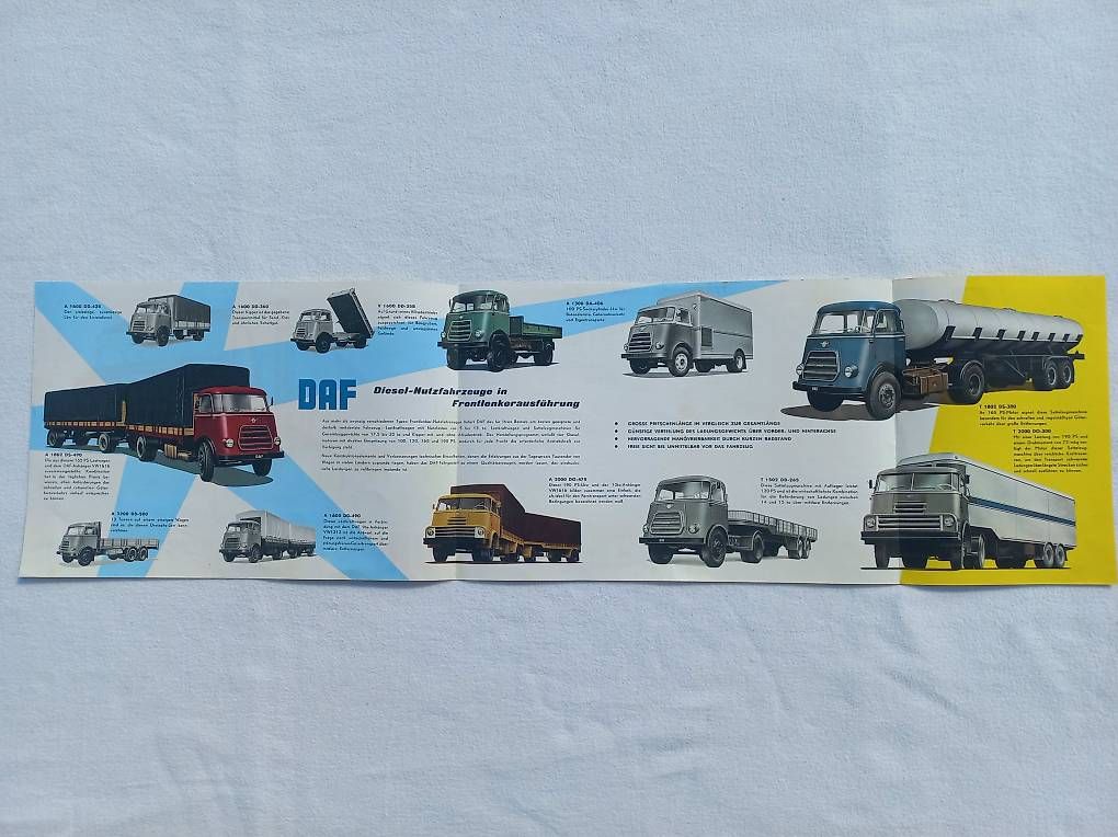 Autocarri: DAF Lastwagen / LKW - Oldtimer Prospekt DAF Diesel – Usato da Frauenkappelen venduto da Chruetzhubel 2