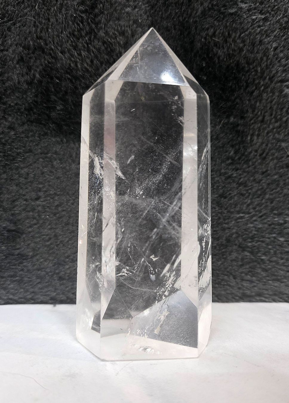 Minerali & Pietre curative: Bergkristall Obelisk CQ1 297g – Nuovo e nell'imballaggio originale da Matzingen venduto da Shay_Crystalz