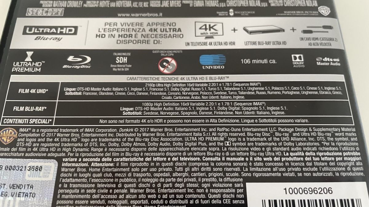 Tous les DVDs: Dunkirk 4K – Neuf (Voir description) à Lugano par vtr_7fls 2