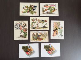 8 Jux Postkarten Schweizer Armee