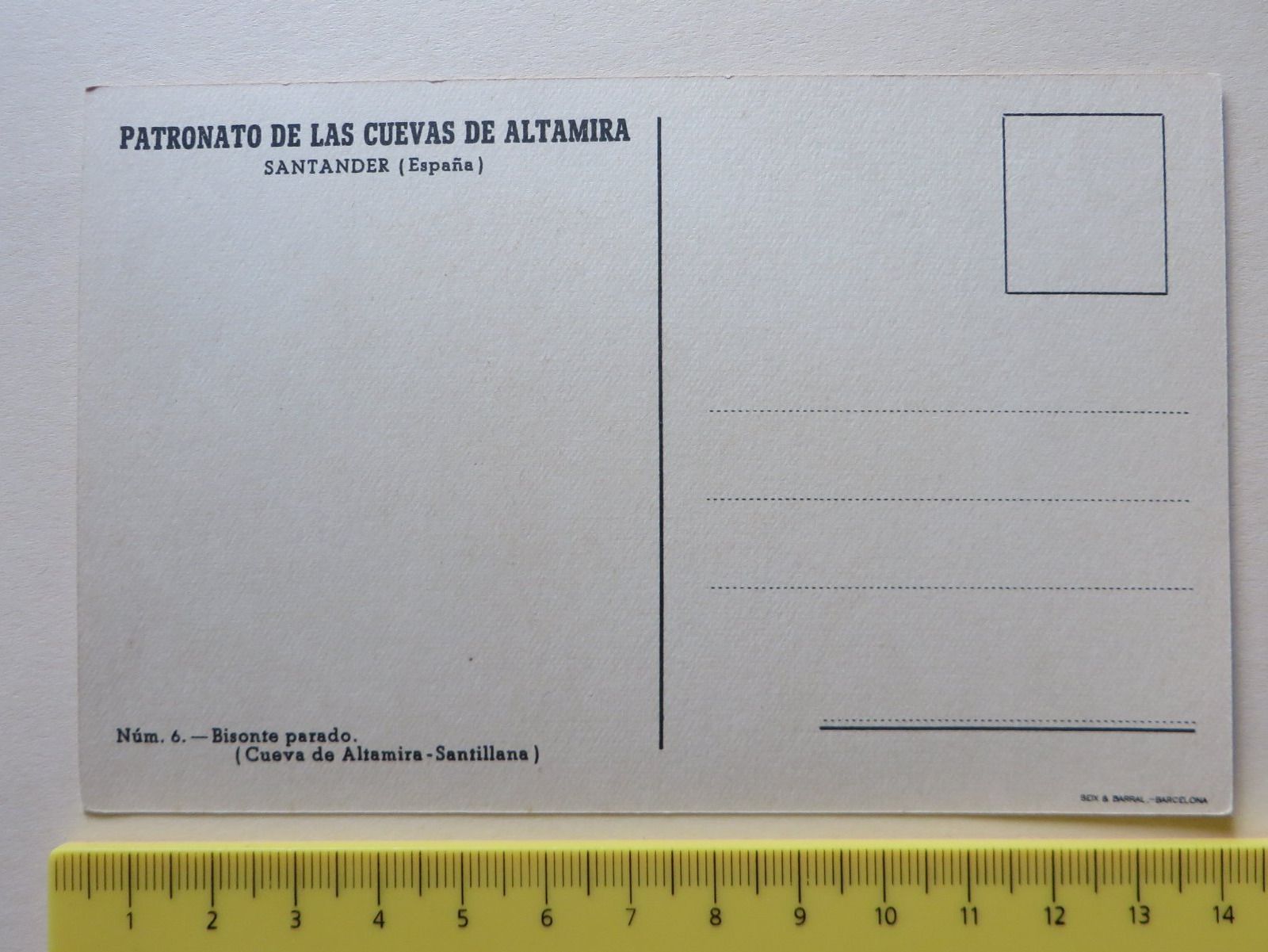 Cartoline postali: ALTE SCHÖNE POSTKARTE, BISON, LAS CUEVAS DE ALTAMIRA BISONTE – Usato da Neuhausen am Rheinfall venduto da Arielle55 1