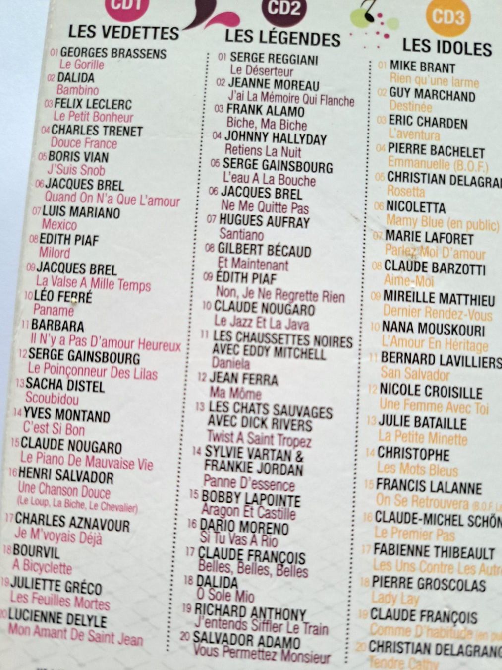 CD: Coffret 5 Cds 100 tubes Chansons Françaises – Usato da Pully venduto da bro_n52j 3