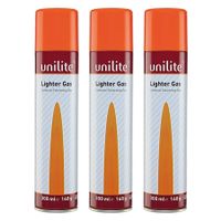 Feuerzeug Nachfüllgas UNILITE, 3 x 300ml