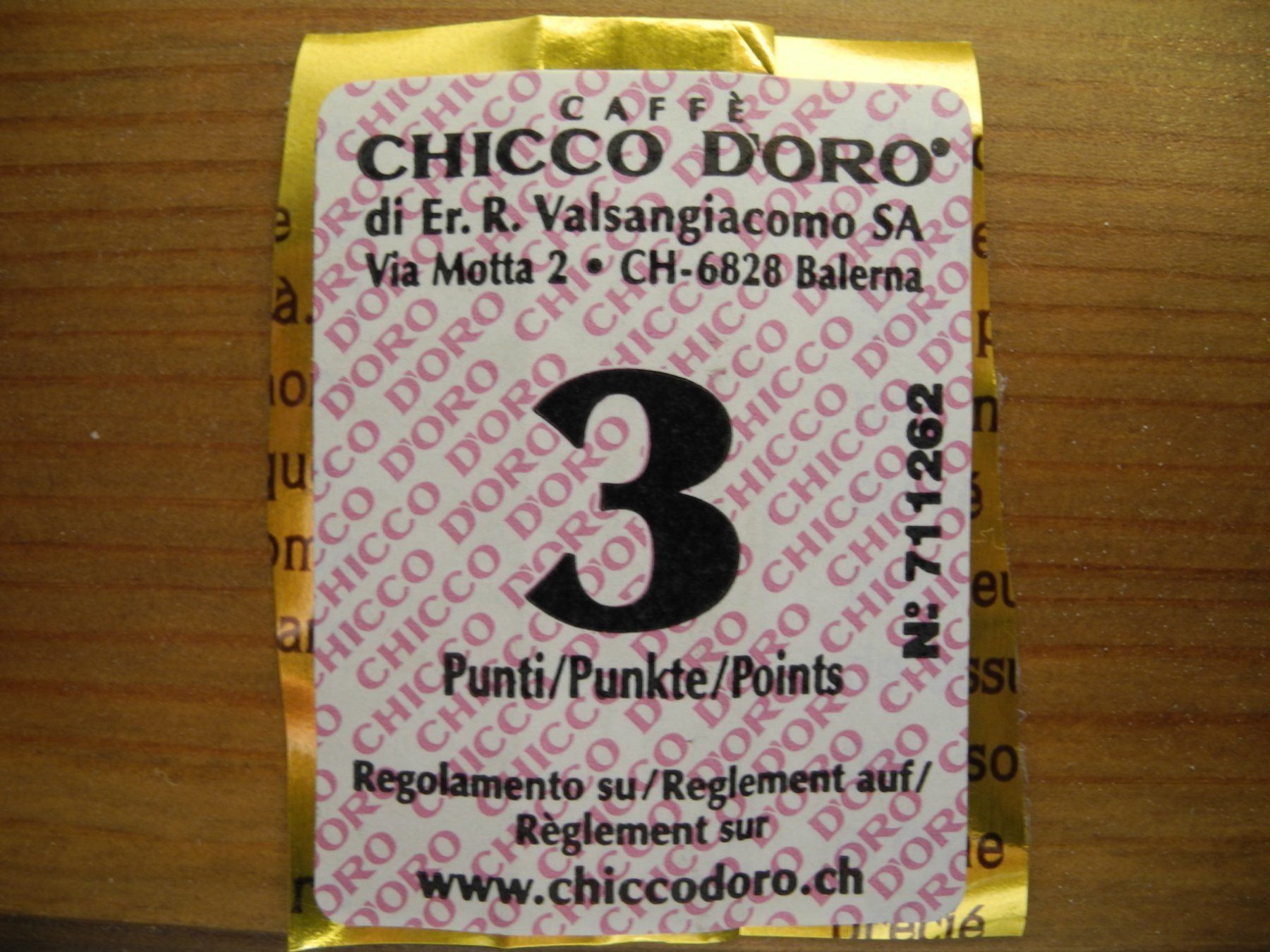 Chicco Raccolte di bollini & punti: 235 Chicco d'Oro Punkte – Nuovo (secondo la descrizione) da Zürich venduto da cru_fidelo
