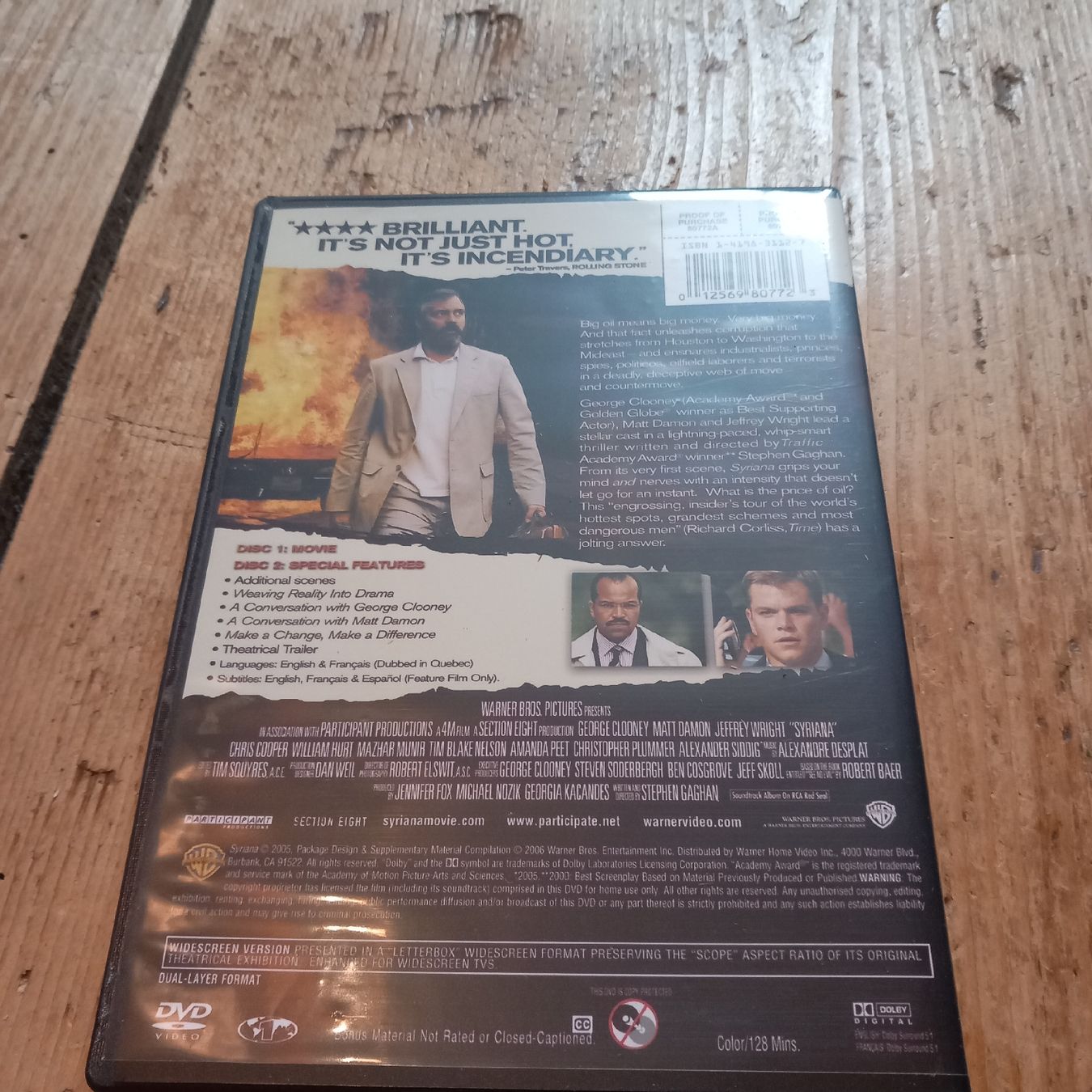 Tutti i DVDs: Syriana - Special Collector's Edition – Nuovo (secondo la descrizione) da Ebnat-Kappel venduto da blazzi 1