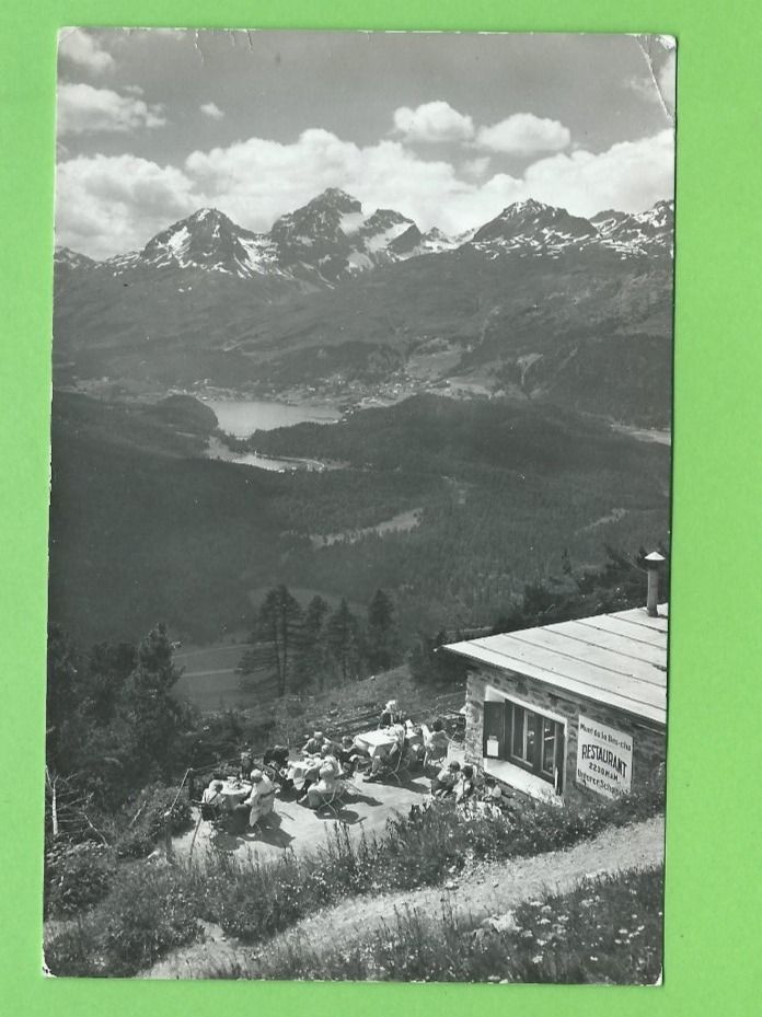 Cartoline postali: Rest. Unt. Schafberg m. Oberengadin – Usato da Zürich venduto da t24_de