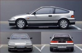 HONDA CRX 1990 MASSSTAB 1:18 SILBER