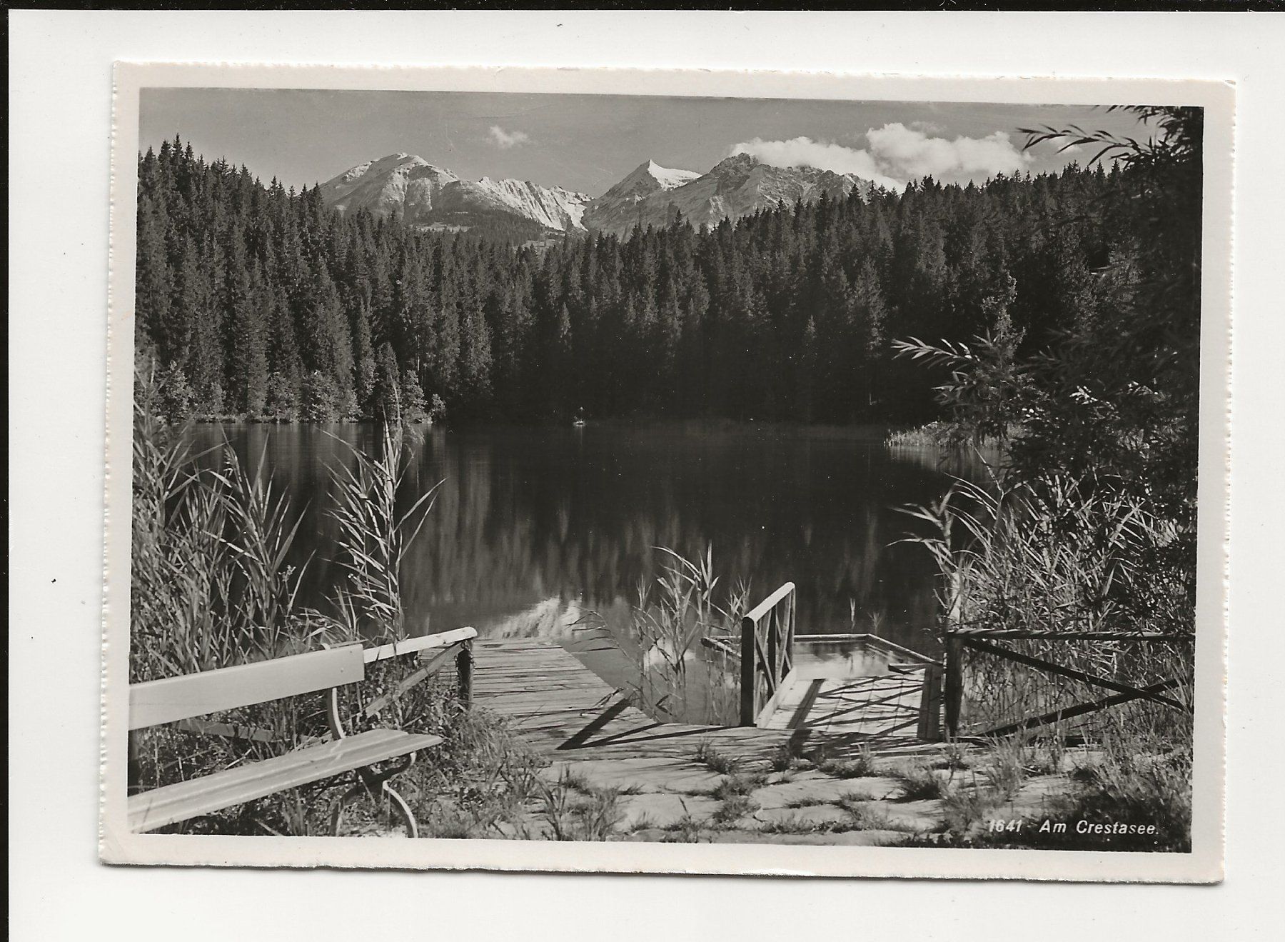 Cartoline postali: AK ca.1930 Am Crestasee - Flims – Usato da Greifensee venduto da 315WDO