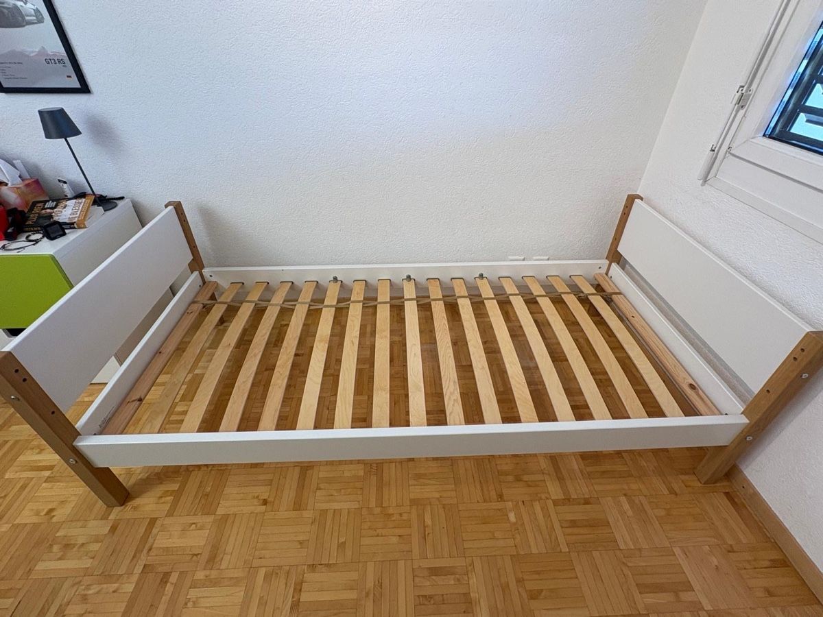 Betten: Lit blanc en bois IKEA – Neu (gemäss Beschreibung) aus Nyon von ale_98w2 3