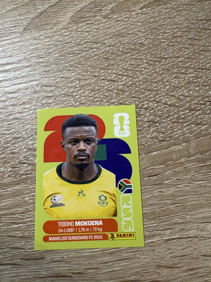 Panini Cartes à collectionner: Panini Tebogo Mokoena RSA11 – Neuf (Voir description) à Langrickenbach par swissluca
