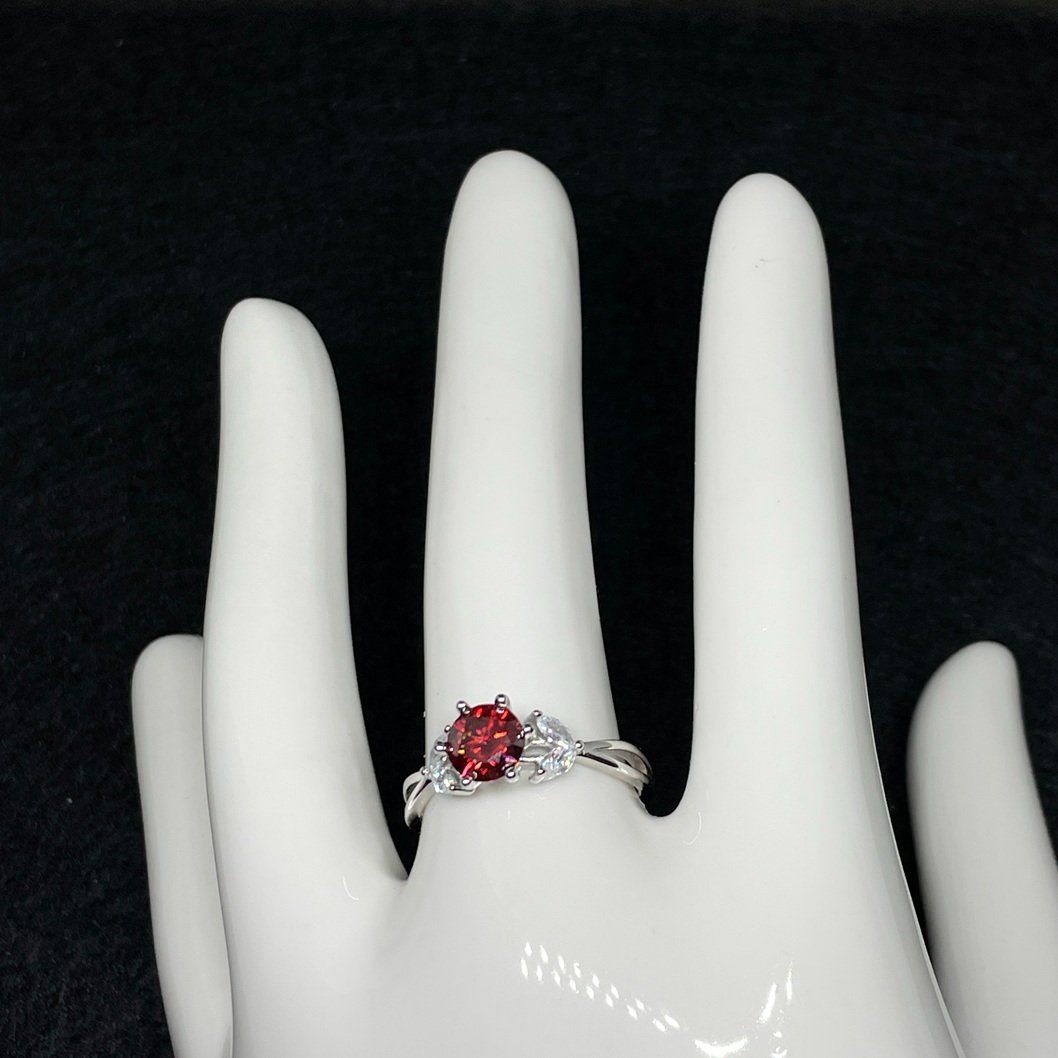 Anelli: Moissanite Ring, Silber 1ct - Gr. 58 Zertifikat – Nuovo (secondo la descrizione) da Thun venduto da Creative-Art-Tess 4