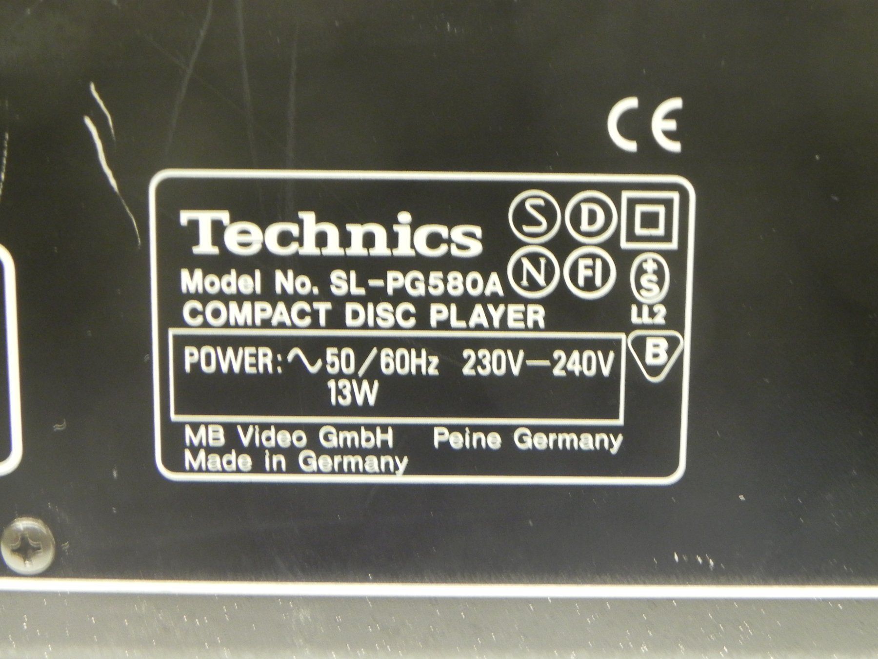 Technics Lettore multimediale & Streamer: Technics SL-PG 580A CD-Player Total Liquidation – Usato da Basel venduto da Life-Style-Art 8