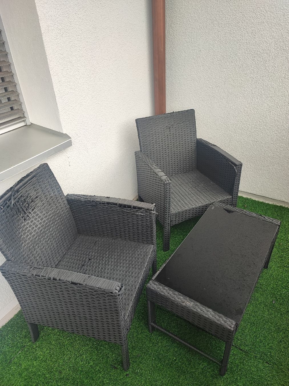 Poltrone: 2 Rattan Sessel mit Tisch – Usato da Zürich venduto da ari_7rtc 2