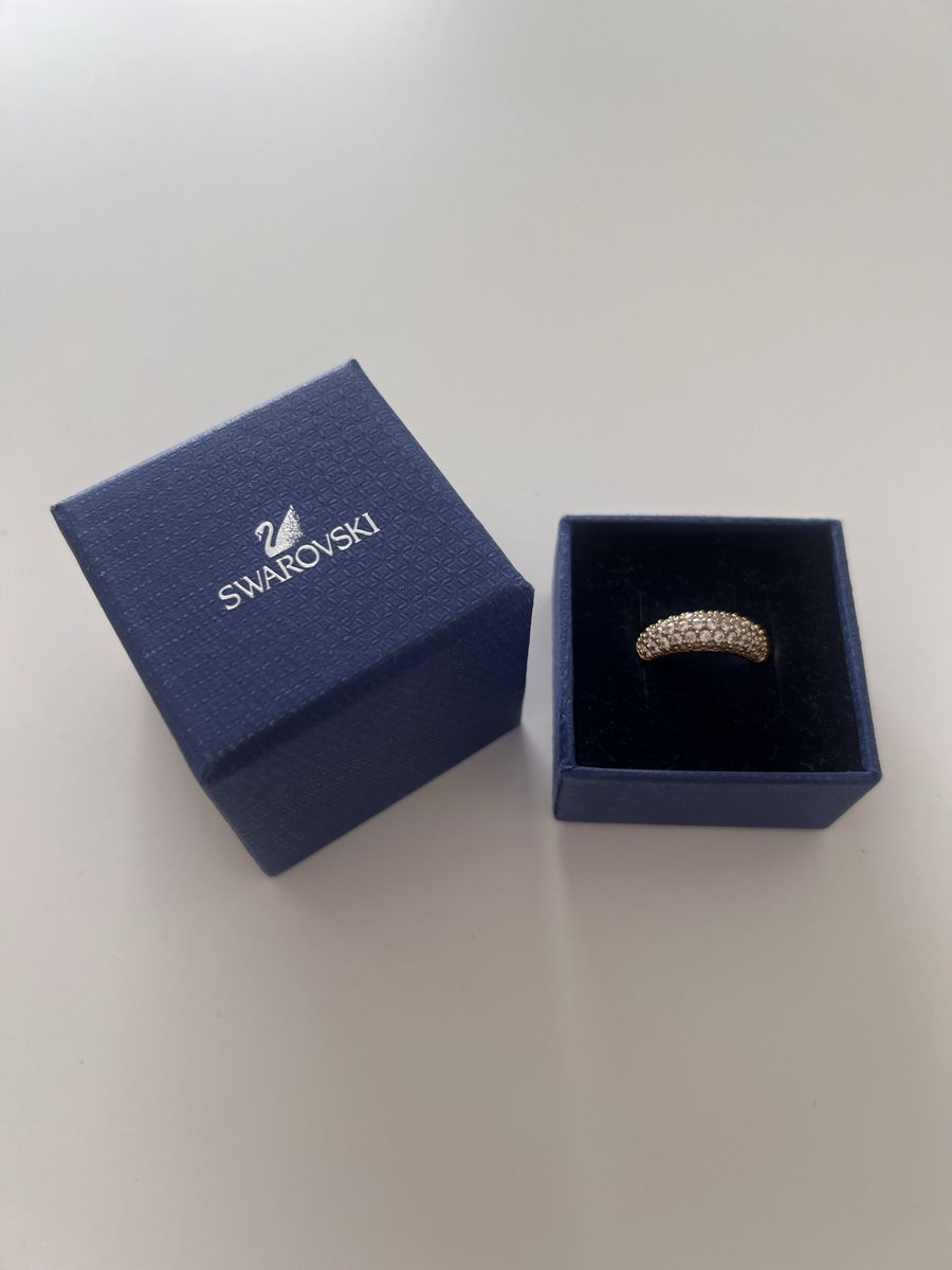 Swarovski Anelli: Ring Swarovski, gelbgold – Usato da Luzern venduto da sr.luzern 4