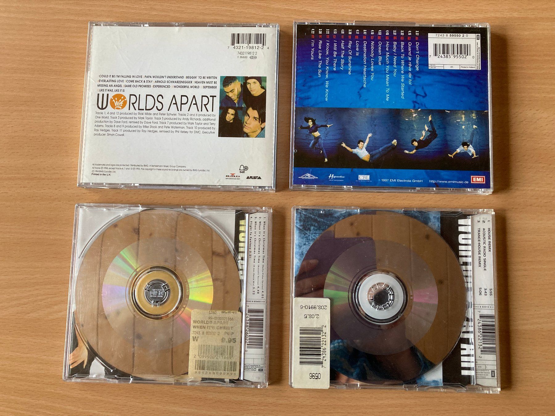 CD: 4 CD's Worlds Apart – Usato da Lütisburg venduto da wiesenpippau 5