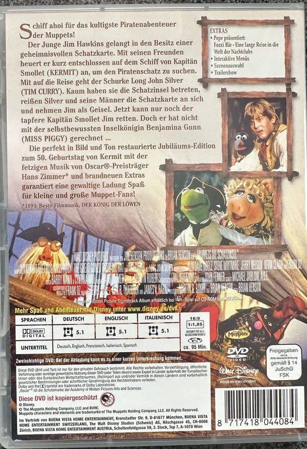 Tutti i DVDs: Muppets - Die Schatzinsel & der Zauberer von Oz – Usato da Beringen venduto da Mantafisch1 1