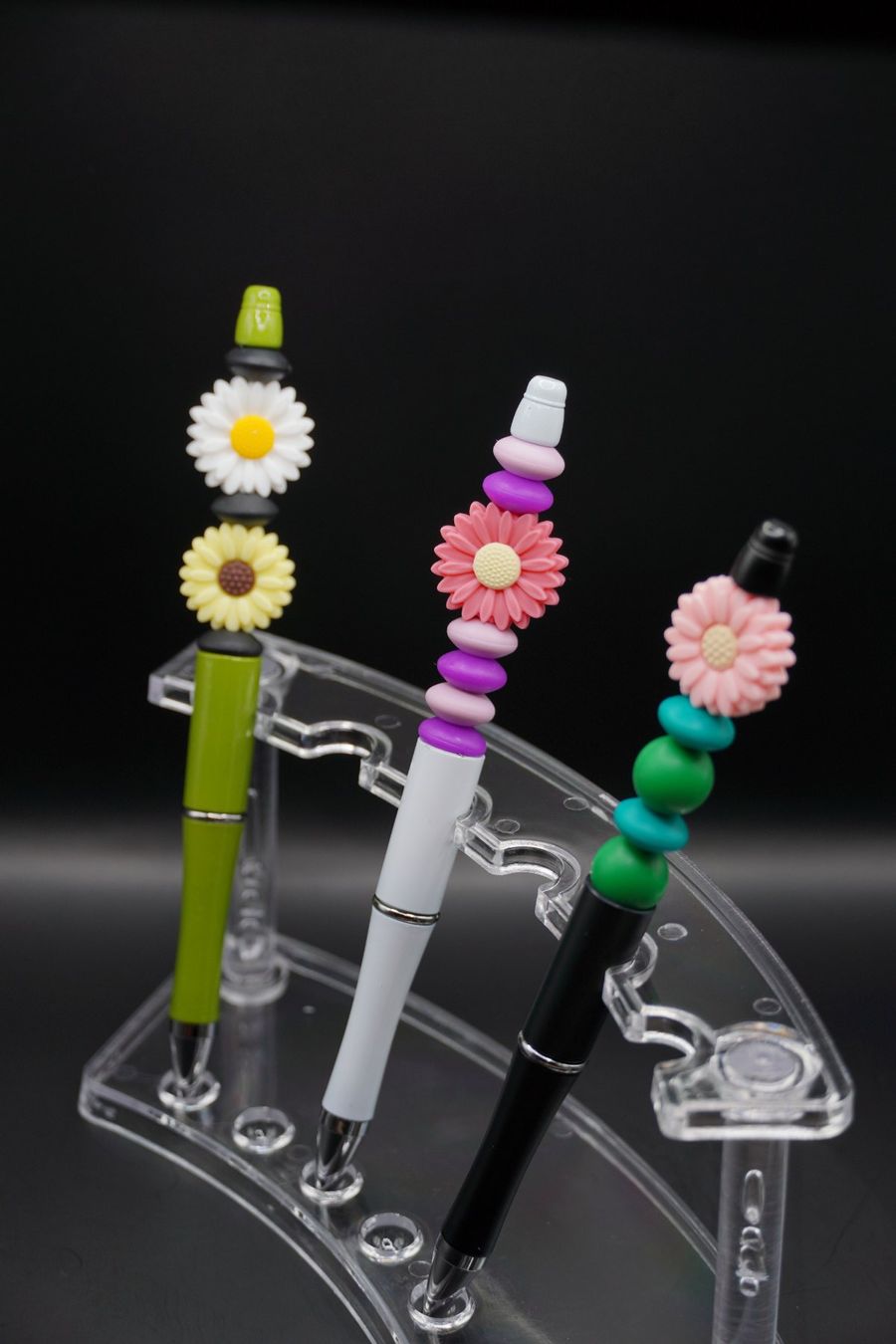 Penna & Evidenziatori: 3er-Set Blumen Kugelschreiber, einzigartig & handgemacht – Nuovo (secondo la descrizione) da Zürich venduto da luckimba