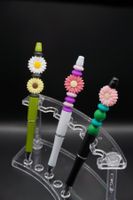 3er-Set Blumen Kugelschreiber, einzigartig & handgemacht