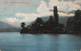 Thun (BE) – Schadau mit Blick auf die Blümlisalp