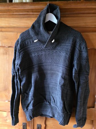 H&M Steckkragen Strick Pullover - Hoodie - L.O.G.G. Grösse L