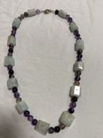 Kette Aquamarin mit Fluorit