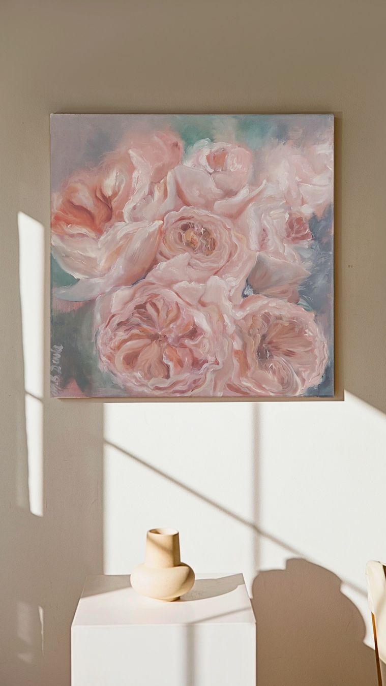 Dipinti: Ölgemälde 50x 50 Blumen – Nuovo e nell'imballaggio originale da Schöftland venduto da M.B.Dudart 2