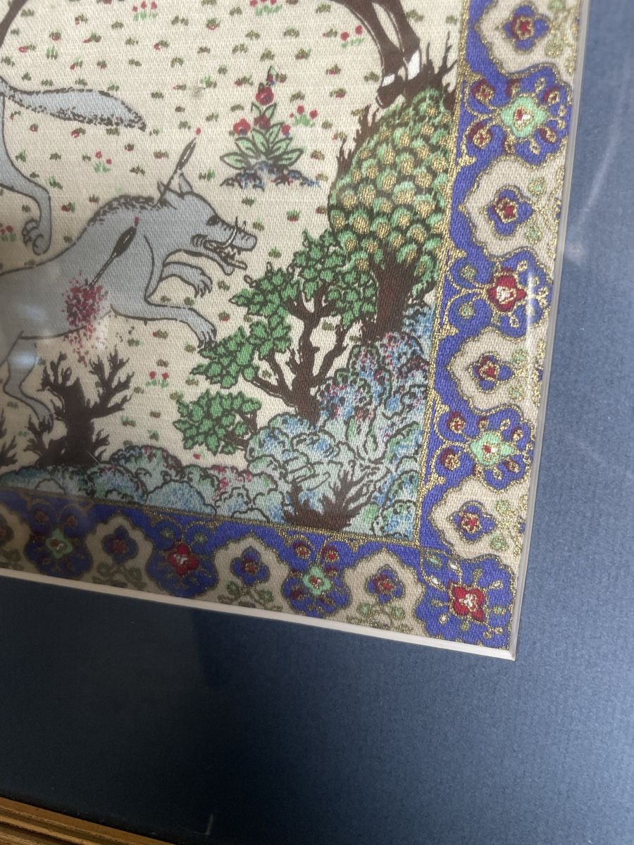 Dipinti: Tableau Ancien Tissu Persan – Usato da Vallamand venduto da Bricbracbroc82 4