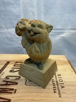 Holzfigur Biberister Bieber, geschnitzt,ca 13 cm hoch!