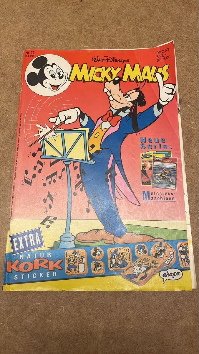 Fumetti: Micky Maus Magazin Nr. 17, 1991 – Usato da Therwil venduto da rubininio