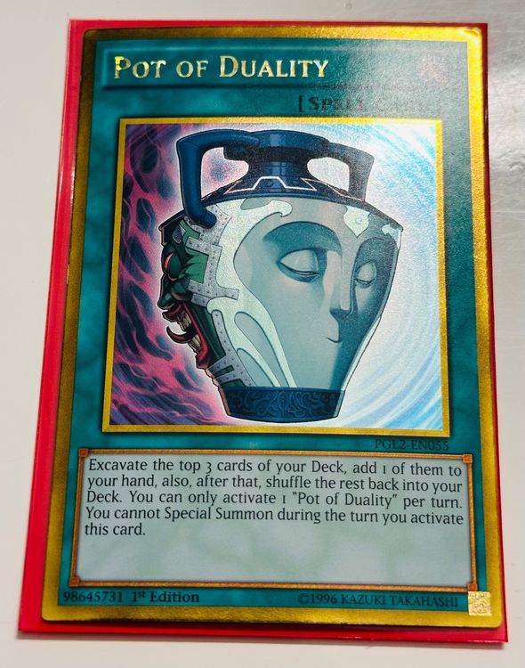 YuGiOh Pot Of Duality POT OF DUALITY Yu-Gi-Oh! Card - LP Super Rare  CT08-EN008, Lightly Played Condition CT08-EN008 Super Rare