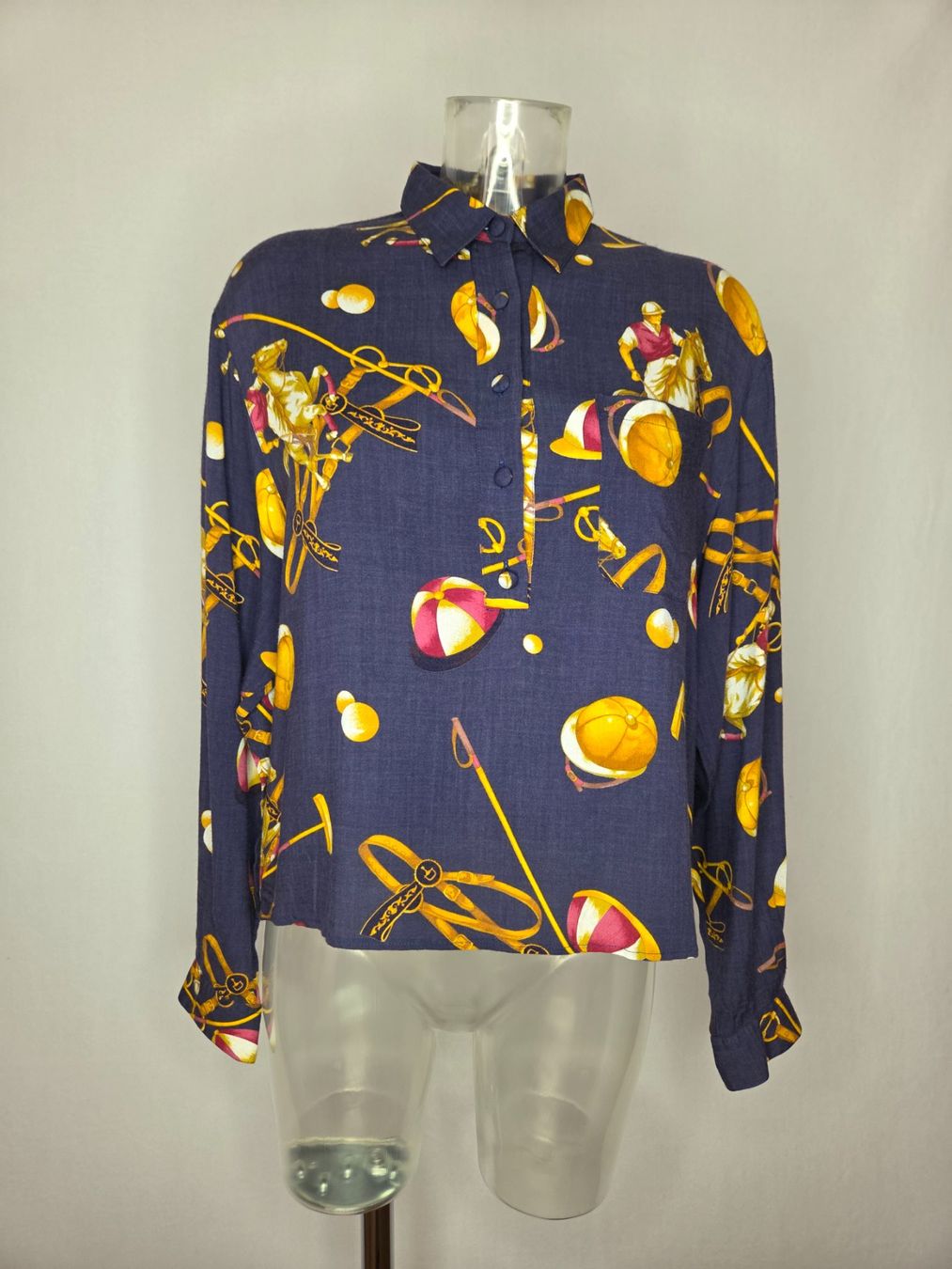 Camicette: Vintage Viskosebluse Print - EU 40 – Usato da Bern venduto da -Aniko-