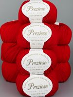 100% Merinowolle extrafine Set 10 Knäueln Rot