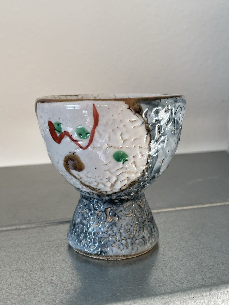 Tazze: Japanese Sake Cup midcentury studio ceramic  – Usato da Basel venduto da Amechan. 3