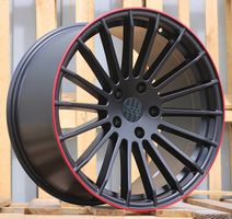 HAXER HX010 Black Red Lip Felgen passend verschiedene Autos