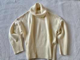 Benetton, Pullover Wolle creme Gr. S