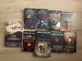 James Rollins, 9 Thrillers en français, parfait état!