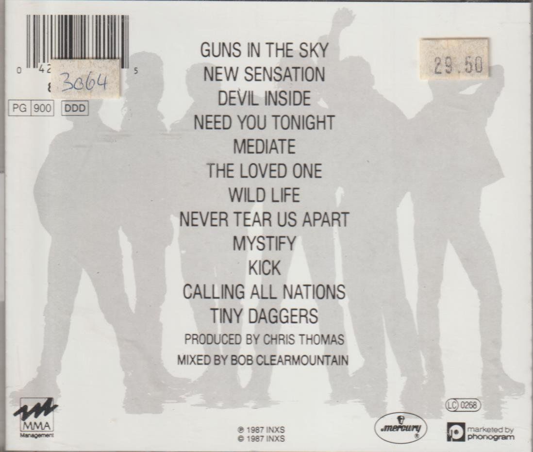 CDs: INXS - Kick (Kult CD mit Michael Hutchence - R.I.P.) – Gebraucht aus Zürich von Vinyl 1