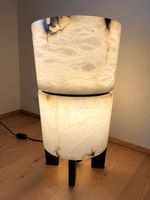 Grosse Alabaster / Naturstein Lampe 70 cm – 2 Lichtstufen