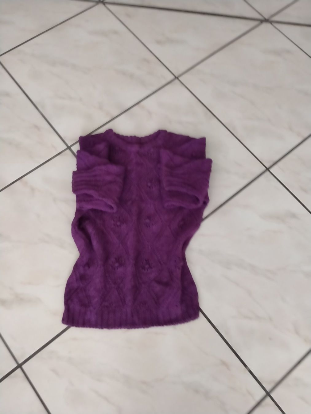 Maglioni & Felpe: Pull fait main violet – Usato da Veytaux venduto da Christianelucie 1