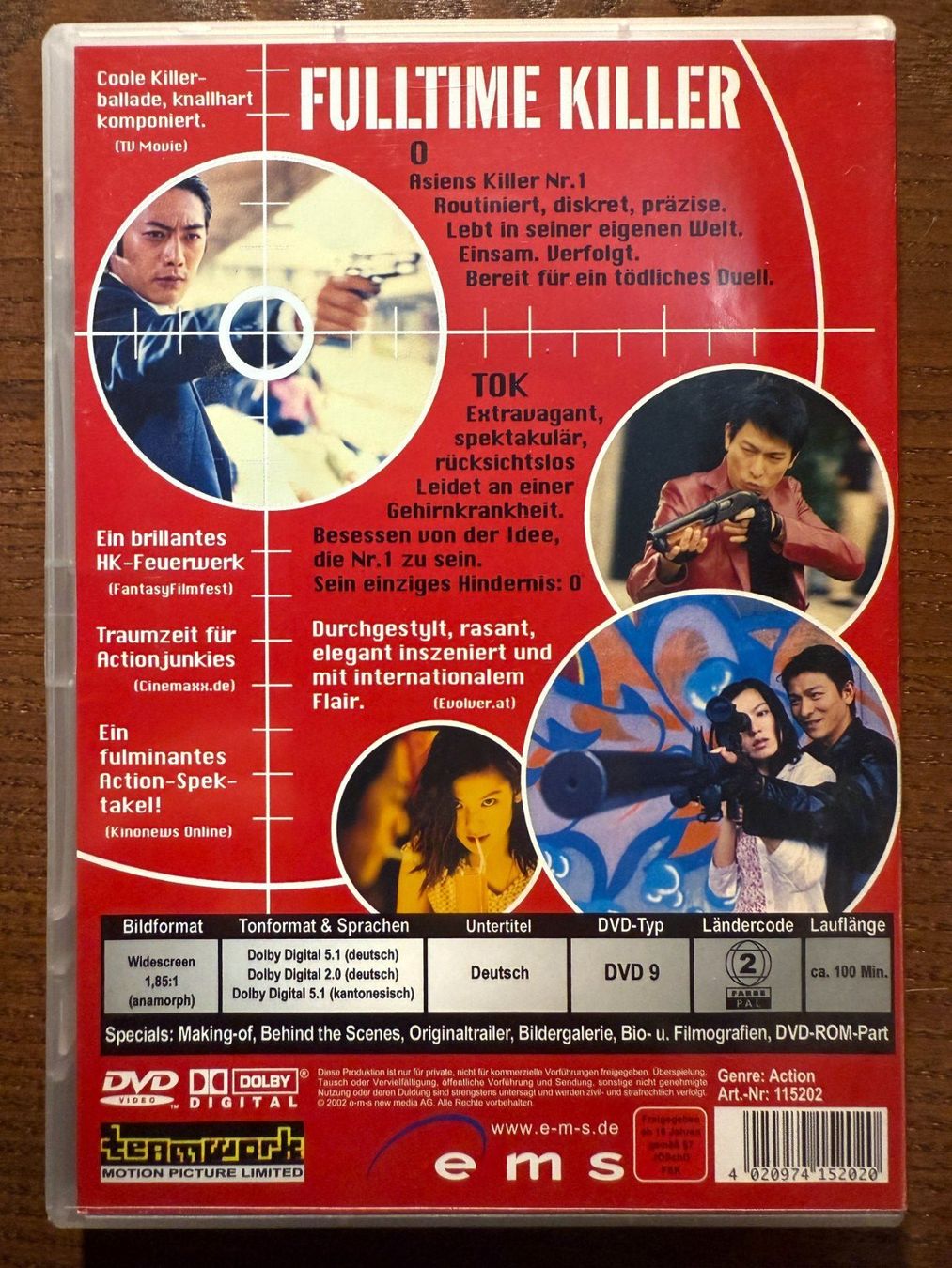 Tous les DVDs: Fulltime Killer – D'occasion à Zürich par FilmFreunde 1