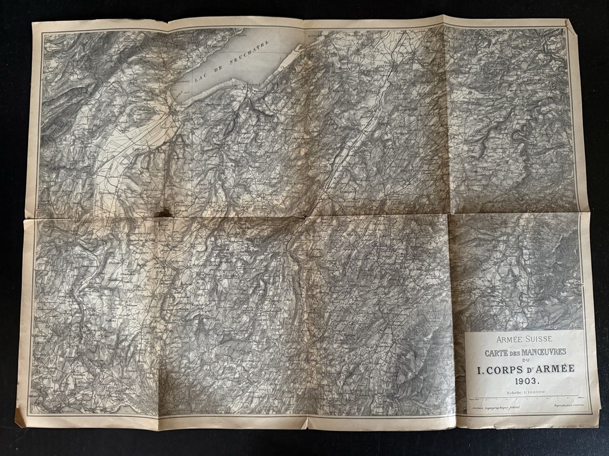 Dokumente: Ordre de bataille 1er Corps d'armée 1903 – Gebraucht aus Fribourg von Ardoffel 1