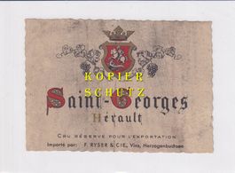 Etikette - St-Georges Hérault (Ryser, Herzogenbuchsee) /bd