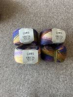 LANG YARNS GRETA MERINO FINE 4x50g Wollknäuel multicolour