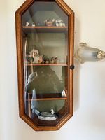 Vitrine d exposition en merisier 